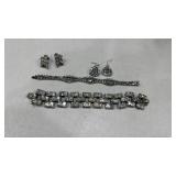 Womens earrings and bracelets