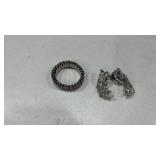 Womens bracelet and earrings