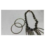 Womens necklace and bracelets