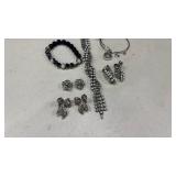 Womens earrings and bracelets