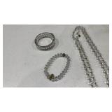 Womens necklace and bracelets