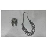 Necklace and earrings