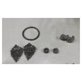 Musi vintage art, deco, shoe clips, and bracelets earrings