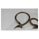 Mesh snake necklace and bracelet