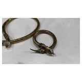 Mesh snake necklace and bracelet