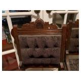 Pair of antique Eastlake style upholstered chairs