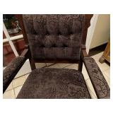 Antique Eastlake style upholstered armed chair