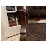 Antique Eastlake style upholstered armed chair