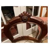 Antique carved balloon back chair with needlepoint seat, other upholstered seat chair (needs repair) and needlepoint pillow