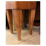 Butcher block side table 34 x 18 x 18 in