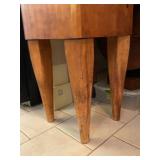 Butcher block side table 34 x 18 x 18 in