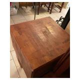 Butcher block side table 34 x 18 x 18 in