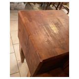 Butcher block side table 34 x 18 x 18 in