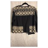 Jones New York embroidered and sequence, jacket size large new with tag still attached