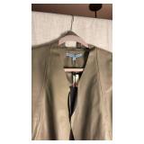 Antonio Milani, green leather jacket size medium new with tag still attached