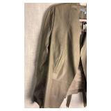 Antonio Milani, green leather jacket size medium new with tag still attached