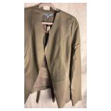 Antonio Milani, green leather jacket size medium new with tag still attached