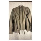 Antonio Milani, green leather jacket size medium new with tag still attached
