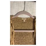 Reba Brand knit sweater with fringe size large, new tags still attached