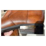 Vince Camuto tan leather boots womens size 9 never  worn with boot shapers