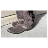 Gianni Bini brown leather boots womens size 9.5 never worn with boot shapers