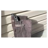 Gianni Bini brown leather boots womens size 9.5 never worn with boot shapers