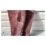 Naturalizer brown leather boots womens size 9.5 never worn with boot shapers