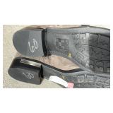 Vince Camuto gray leather boots womens size 9 never worn with boot shapers