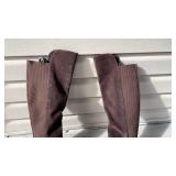 Antonio Melani brown leather boots womens size 9 never worn with boot shapers