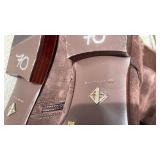 Antonio Melani brown leather boots womens size 9 never worn with boot shapers