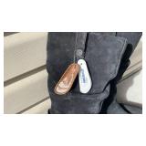 Birkenstock black leather boots womens size 40L never worn