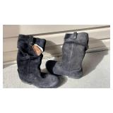 Birkenstock black leather boots womens size 40L never worn