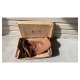 Fossil brown leather boots womens size 10 never worn with original box