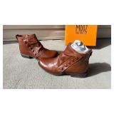 Miz Mooz brown leather boots womens size 41 never worn new with box