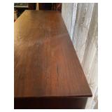 Antique Larkin-Inspired quarter sawn oak leaded pane glass front display bookcase 59 x 42 x 14 in