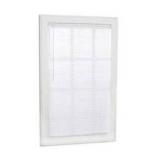Project Source Light Filtering 1-in Slat Width 27-in x 64-in Cordless White Vinyl Light Filtering Mini-blinds