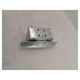 4 in. H x 2 in. W x 2-1/8 in. D Steel Metallic 1-Gang Welded Handy Box with Eight 1/2 in. KO