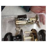 RELIABILT Baron Antique Bronze Exterior Single-Cylinder Deadbolt and Keyed Entry Door Knob Combo Pack