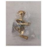 Deltana SDL980U3-UNL Storm Door Latch, Round Tubular Lock, Unlacquered Bright Brass Finish