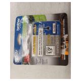 Brother TZEFX231 Label Maker Tape  0.47 W  Black on White