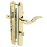 Wright Products VMT115PB Door Lever Lockset  Solid Brass  1-1/8 to 2 in Thick Door  3/4 in Backset