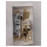 Wright Products VMT115PB Door Lever Lockset  Solid Brass  1-1/8 to 2 in Thick Door  3/4 in Backset