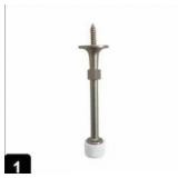 Gatehouse 1/2-in x 3-1/2-in Universal Rigid Stop, 2 Pack