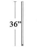 Minkaaire Ma Dr536 36  Ceiling Fan Downrod For 12 Ft Ceilings - White
