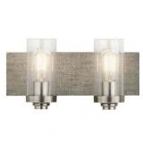 Dalwood Bathroom Vanity Light 2-Light in Classic Pewter