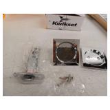 334x26 Square Pocket Door Lock Passage - Polished Chrome