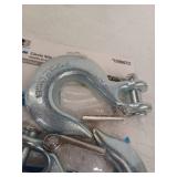 3/8-inch Zinc Plated Clevis Slip Hook, Lot of 2