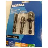 Kobalt 3-Piece Impact Socket Adapter Set