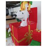Snoopy Christmas Present Light Display