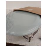 Bemis 200SLOWT 344 Lift-Off Plastic Round Slow-Close Toilet Seat, Heron Blue